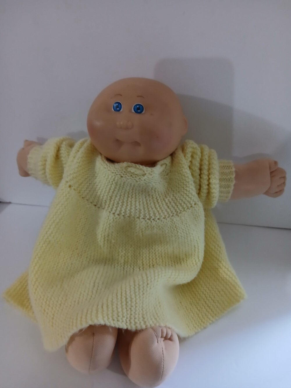 Vintage Cabbage Patch Kids Preemie Baby Doll with Blue Eyes By Coleco